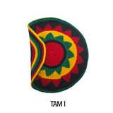 Rasta Handmade Crochet Beret Tam Bonet Beanie Cap Hippie Reggae Style M to L FIT