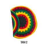 Rasta Handmade Crochet Beret Tam Bonet Beanie Cap Hippie Reggae Style M to L FIT