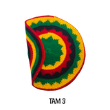 Rasta Handmade Crochet Beret Tam Bonet Beanie Cap Hippie Reggae Style M to L FIT