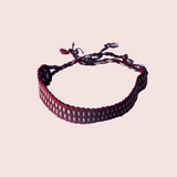 2 Rasta Friendship Bracelet Set Jamaican Reggae Roots Woven Cotton Boho Festival