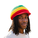 Jamaica Cap Hat Reggae Rasta Crown Dreadlocks Roots Selassie Africa Marley M/L