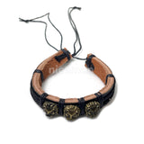 3 Lion Face Bracelet Cuff Rastafari Irie Reggae Jamaica Hawaii Vibes Adjustable
