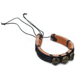 3 Lion Face Bracelet Cuff Rastafari Irie Reggae Jamaica Hawaii Vibes Adjustable