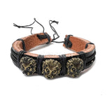 3 Lion Face Bracelet Cuff Rastafari Irie Reggae Jamaica Hawaii Vibes Adjustable