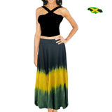 Jamaica Wrap Around Skirt Rasta Jamaican Roots Ladies Empress Cotton FREE SIZE