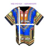 Free Size Plus African Africa Dashiki Tribal Men Shirt Womens Dress One Size Fit