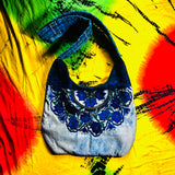 Floral Tapestry Crossbody Bag Women's Boho Messenger Shoulder Purse Cotton Hippie