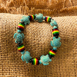 Rasta Turtle Tennis Bracelet Zion Jamaica Bahamas Bermuda Hawaii Fuji Irie 1FIT
