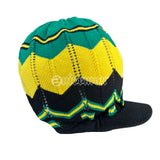 Rasta Hat Cap Slouchy Crown Marley Reggae Jamaica Cool Runnings 100% Cotton L/XL
