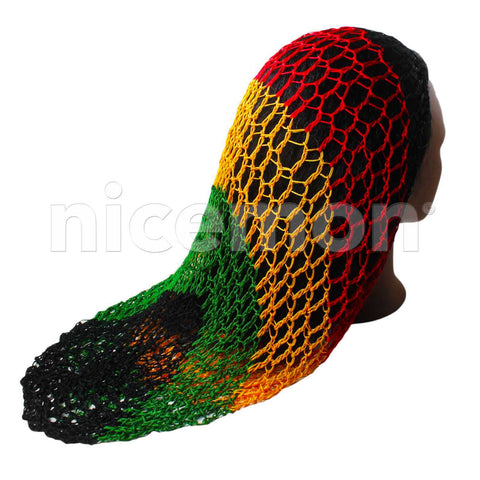 Fishnet Hair Net Hairnet Slouchy Cover Cap Hat Rasta Rastafari Dreadlocks XL/XXL
