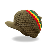 Natty Dreadlocks Rasta Hat Cap Peak Jamaica Caps Selassie Africa Marley [ XL ]