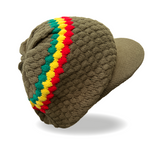 Natty Dreadlocks Rasta Hat Cap Peak Jamaica Caps Selassie Africa Marley [ XL ]