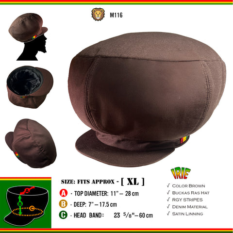 Rasta Cap Hat Africa Reggae Rastafari Dubwise Jamaica Negus Marley XL 60 cm