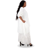 Matching Stylish Women Silk Skirt Set Maxi One Size Fit