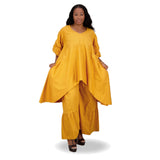 Matching Stylish Women Silk Skirt Set Maxi One Size Fit