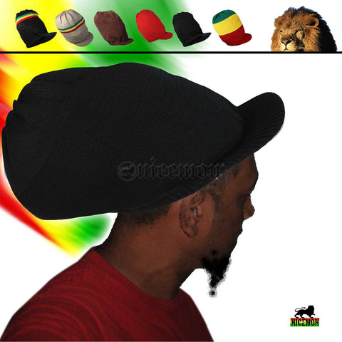 Deep Crown Rasta Peak Hat Cap Marley Jamaica Rastafari Reggae Rastafashion L/XL