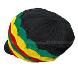 Rasta Hat Peak Slouchy Crown Marley Reggae Jamaica Cool Running Unisex Irie L/XL