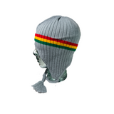 Rasta Chullo Hat Beanie Earflaps Jamaica Reggae Dreadlock Ski Cap Artisan Style