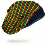 Rasta Tam Hat Cap Slouchy Crown Marley Reggae Jamaica Cool Runnings Caps L/XL