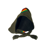 Rasta Chullo Hat Beanie Earflaps Jamaica Reggae Dreadlock Ski Cap Artisan Style