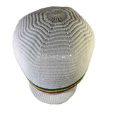 Rasta Roots Peak Natty Dread Cap Hat Selassie Africa Reggae Jamaica Marley XL