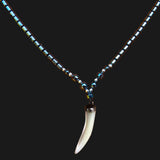 Hematite Choker Necklace Pendant Peace Hematite Fashion Necklace Unisex 18"