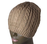 KB Ethos Skull Cap Cuffless Knit Beanie Twister Tam Cap Headwear 1 SZ fit