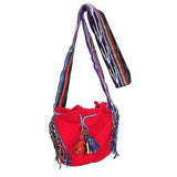 Shoulder Bag Hippie Boho Cotton Reggae Surfer Shoulder Bag Long Strap Handbag
