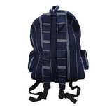 Cotton Blue Stripe Jeans Backpack Embroider Tapestry Bag Hippie Boho Cotton 15"
