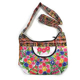 Ladies Handmade Handcrafted Tapestry Floral Design Handbag Cotton Shoulder Bag