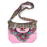 Ladies Handmade Handcrafted Tapestry Floral Design Handbag Cotton Shoulder Bag