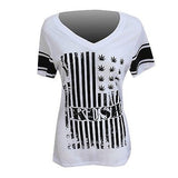 Kush T Shirt Womens Rasta Empress Canna Leaf T Shirt Reggae Jamaica Rastafari CY