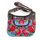 Ladies Handmade Handcrafted Tapestry Floral Design Handbag Cotton Shoulder Bag