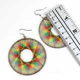Rasta Rastafari Empress Irie Dream Catcher Earrings Reggae Marley One Love XL