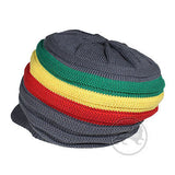 Jamaica Rasta Roots Africa Rastafari Marley Short Crown Hat Cap 100% Cotton S/M