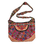 Ladies Handmade Handcrafted Tapestry Floral Design Handbag Cotton Shoulder Bag