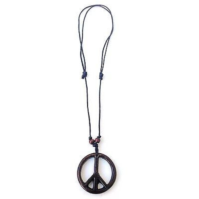 Peace String Necklace Pendant Unity Peace Adjustable Necklace Irie 1 SIZE FIT