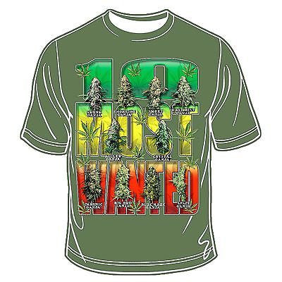 Ten Most Wanted T-Shirt Hippie Bobo Root Rasta Reggae Africa Marley Jamaica JAH
