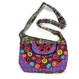 Ladies Handmade Handcrafted Tapestry Floral Design Handbag Cotton Shoulder Bag