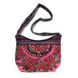 Ladies Handmade Handcrafted Tapestry Floral Design Handbag Cotton Shoulder Bag