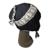 Nepal Hat Beanie Ski Chullo  Cap Earflaps 100% Wool Winter One Size Fit UNISEX