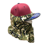 Outdoor Camouflage Camo Over Ear Cover Sun Neck Cover Over Cap Detachable 1SZ FT