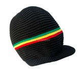 Rasta Roots Peak Natty Dread Cap Hat Selassie Africa Reggae Jamaica Marley XL