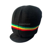 Rasta Roots Peak Natty Dread Cap Hat Selassie Africa Reggae Jamaica Marley XL