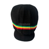 Rasta Roots Peak Natty Dread Cap Hat Selassie Africa Reggae Jamaica Marley XL