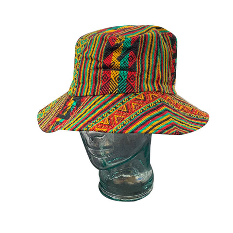 Reggae Party Irie Bucket Cap Hat Dreadlocks Beach Surfer Rastafari 1sz Ft