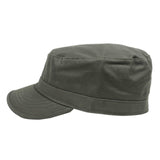 Castro Military Army Cadet Cap Hat Rasta Rastafari Urban 100% Cotton ARMY