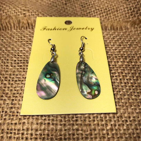Abalone Shell Womens Empress Dangle Abtract Shell Earrings Earring LG