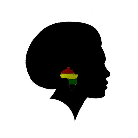 Africa Empress Royalty Jamaica Rasta Earrings Marley Reggae One Love Jamaica XL