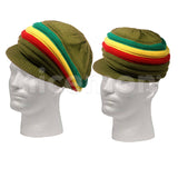 Jamaica Rasta Roots Africa Rastafari Marley Short Crown Hat Cap 100% Cotton S/M